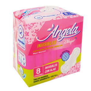 Toallas sanitarias Invisibles con alas Angela (8u)