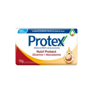 Jabón de tocador Protex Glicerina macadamia (110gr)